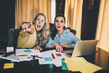 Freelancer having fun during remote job