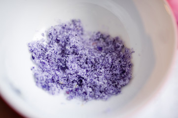 Obraz na płótnie Canvas Homade fragrant nature violet sugar