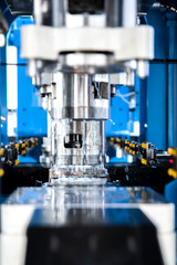 Automated pan making machine. Metalworking Exhibition.