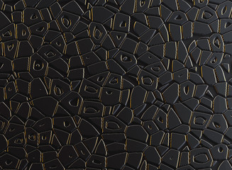 Black gold pattern abstract background