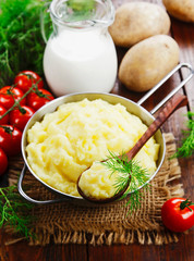 Mashed potato with milk