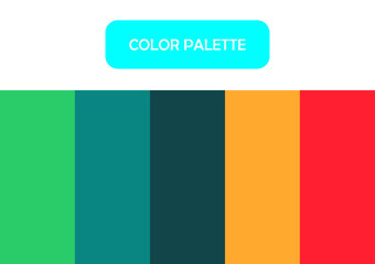 Pallet Color Scheme Combination Illustration Template 