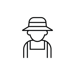 Farmer's avatar line icon