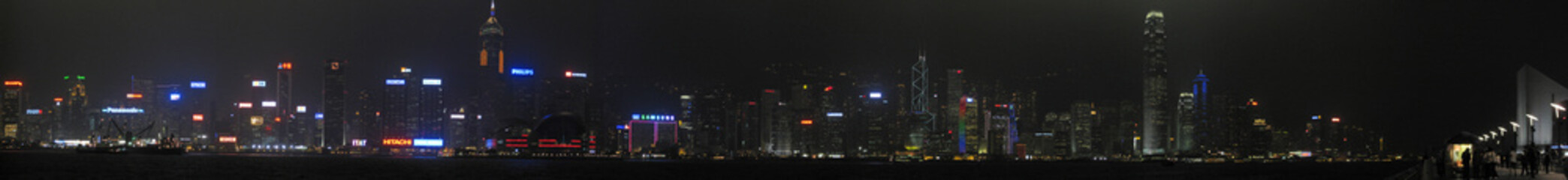 Obraz premium Hong Kong Skyline, nachts