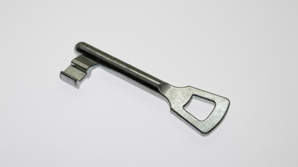 key isolated on white background front view