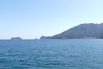 三重県 尾鷲港からの景色