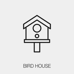 bird house icon vector sign symbol