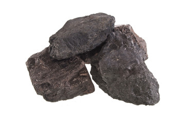 coal isolated on white background
