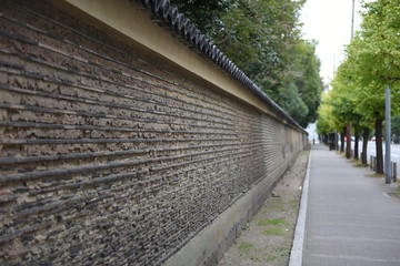 京都の土壁