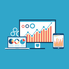 website analytics and SEO data Analytics concept
