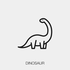 dinosaur icon vector sign symbol