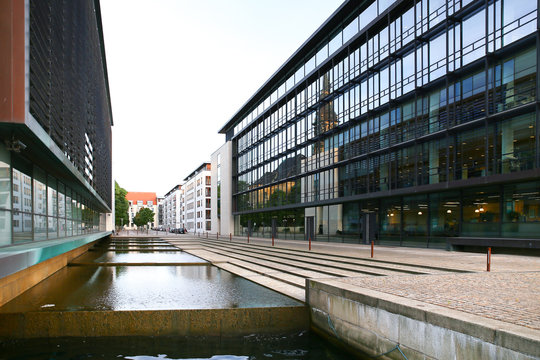 Modern architecture in copenhagen summer days