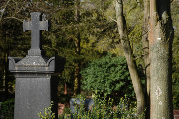 Grabstein auf dem Friedhof