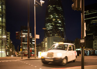 Taxi in City of London