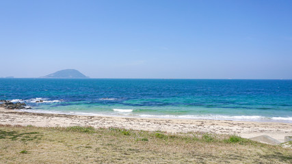 志賀島の海岸の風景