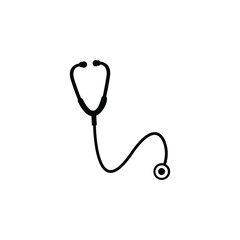 stethoscope icon vector simple design