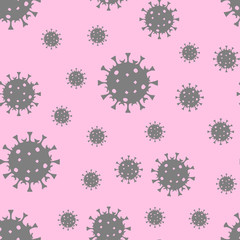 Coronavirus pink pattern