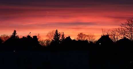zachód słońca niebo krajobraz widok