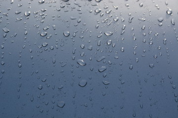 rain drops on metalic floor background