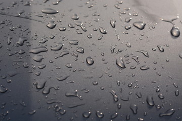 drops on the metal floor background