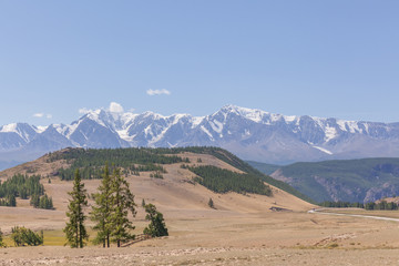 View of Belukha Mountain. Russia. Belukha Mountain is part of the World Heritage Site entitled Golden Mountains of Altai.