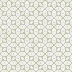 Arabic floral ornament with geometric shapes. Abstract motives of the paintings of ancient Indian fabric patterns. Abstract seamless pattern.