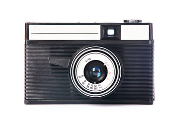 Camera retro isolated white