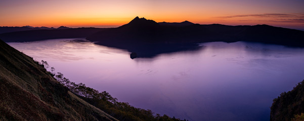 beautiful morning caldera lake