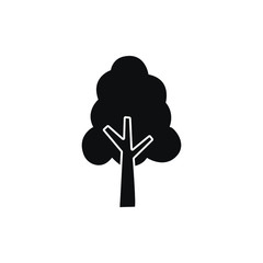 tree icon vector simple design