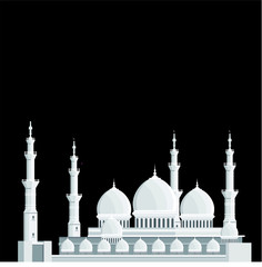 Flat design with the theme of Ramadan