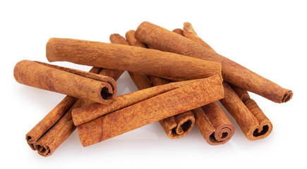 Cinnamon isolated on white background
