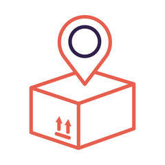 box carton packing with pin location line style