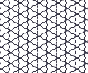 Fototapeta premium Repeating wavy line vector pattern