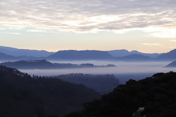Lever de soleil Adam's Peak Sri Lanka