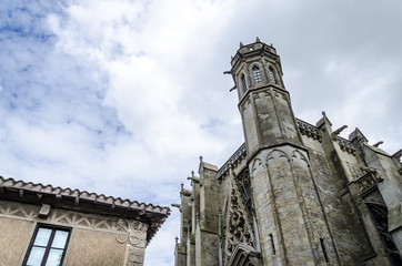 Fototapeta na wymiar The Basilica of St. Nazarius of Carcassonne, France.