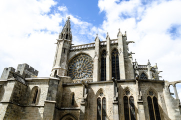 Fototapeta premium The Basilica of St. Nazarius of Carcassonne, France.