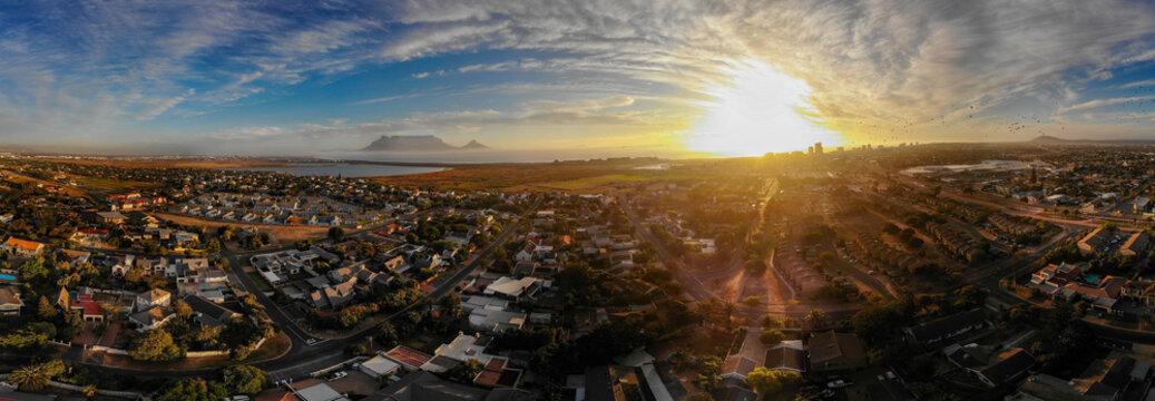 Cape Town Sun Set Drone Photos