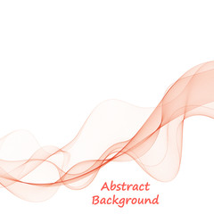 orange abstract vector background. curve wave. eps 10