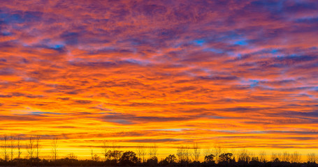 Fototapeta premium Sunrise from San Rafael Argentina