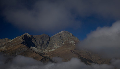 views of the peaks and lakes around Elva in the Maira Valley