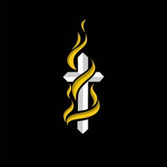 faith on fire logo design