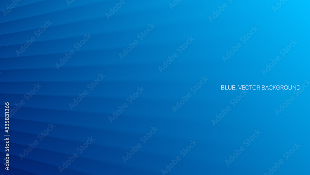 Poster minimalist deep blue abstract background 3d vector smooth perspective lines. futuristic technology w