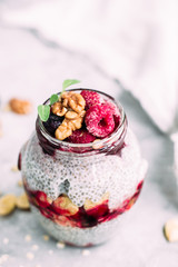 Chia Seed Pudding with Wild Berries
