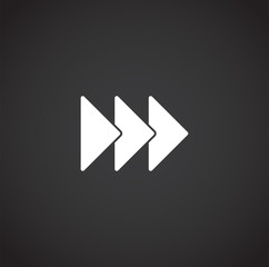 Arrow related icon on background for graphic and web design. Creative illustration concept symbol for web or mobile app