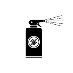 Antibacterial, antiviral spray bottle, sterile, cleaning vector icon