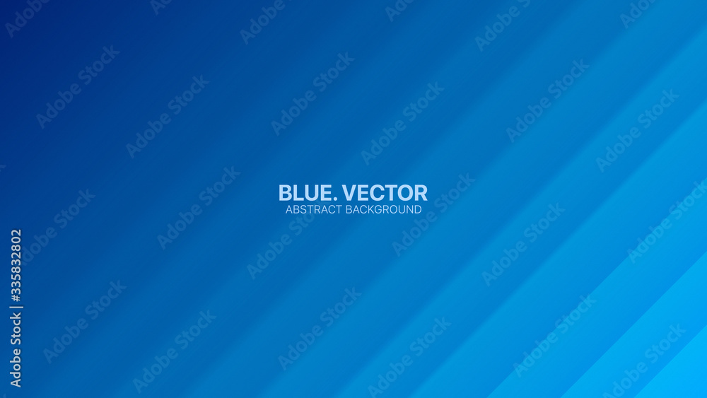 Poster 3d vector minimalist deep blue abstract background side view smooth lines. futuristic technology wid