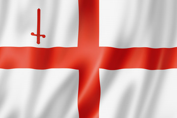 Fototapeta premium London City flag, UK