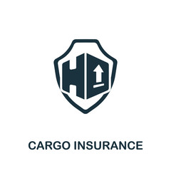 Cargo Insurance icon. Simple illustration from cargo collection. Creative Cargo Insurance icon for web design, templates, infographics and more