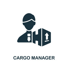 Cargo Manager icon. Simple illustration from cargo collection. Creative Cargo Manager icon for web design, templates, infographics and more
