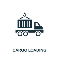 Cargo Loading icon. Simple illustration from cargo collection. Creative Cargo Loading icon for web design, templates, infographics and more